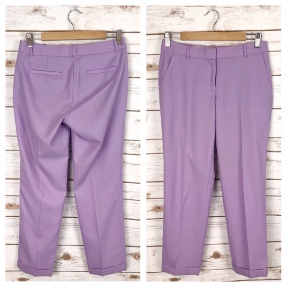 SOLD 💙 j. crew // wool cafe capri lavender pants - Picture 2 of 5